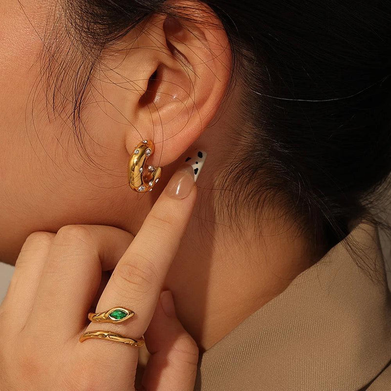 Adler | 18k gold plated earrings.