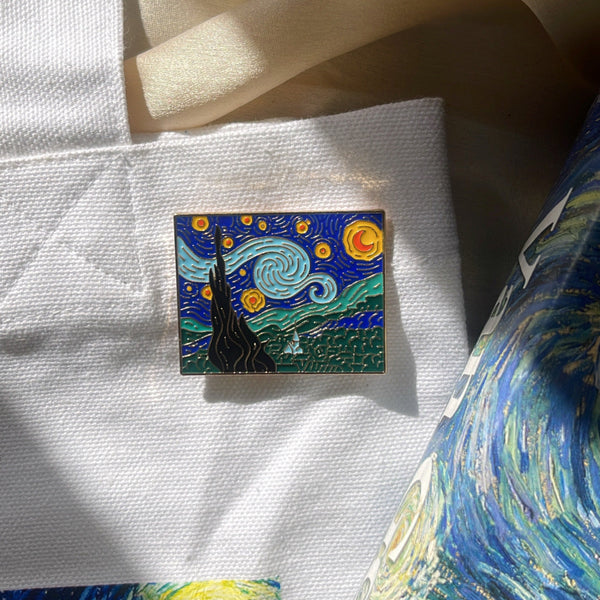Starry night brooch | Van gogh