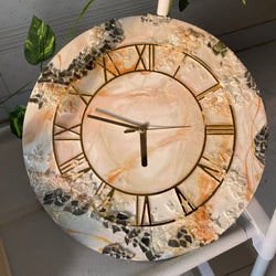 Pearl Resin Wall Clock | Hand made roman clock