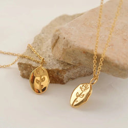 Rosa gold plated necklace