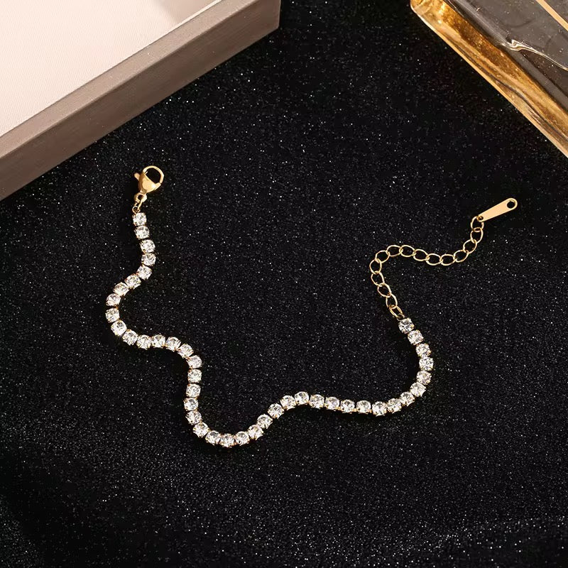 Tennis | 18k gold plated bracelet