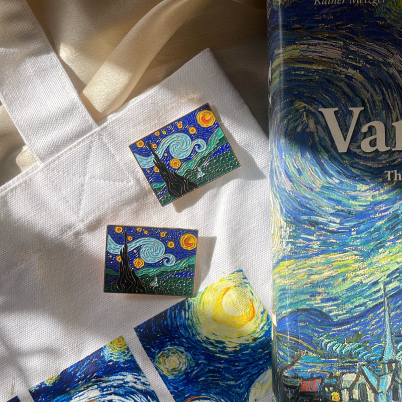 Starry night brooch | Van gogh