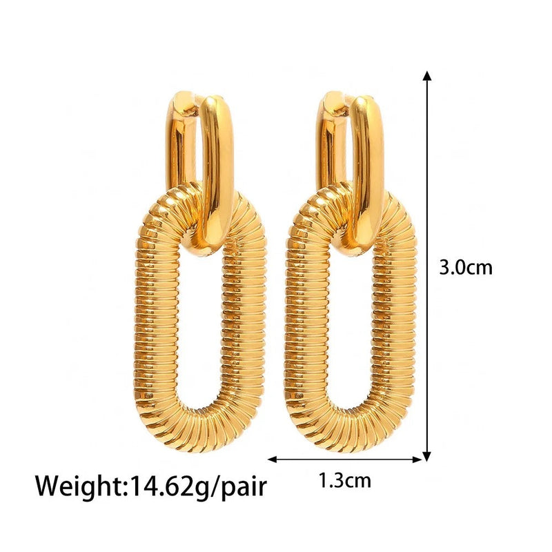 Noah | 18k gold plated earrings.
