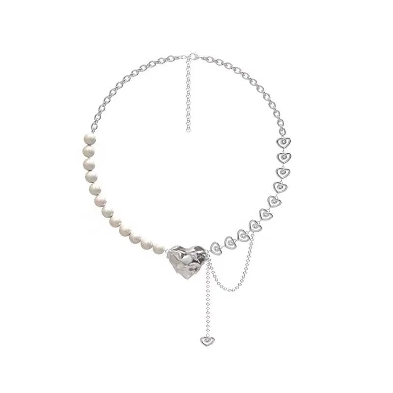 Rowan | beaded heart necklace