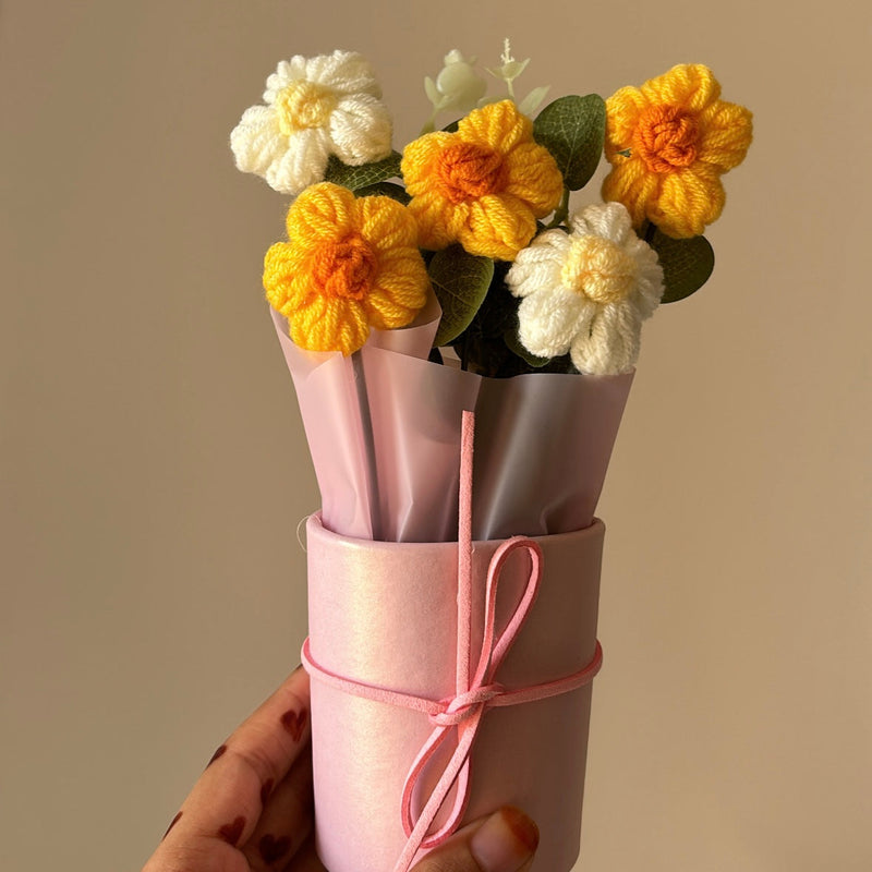 Crochet flower bouquet