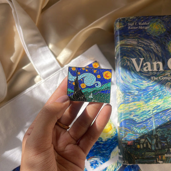 Starry night brooch | Van gogh