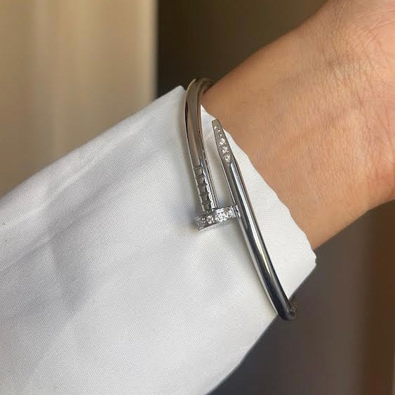 Nail  | gold plated bracelet