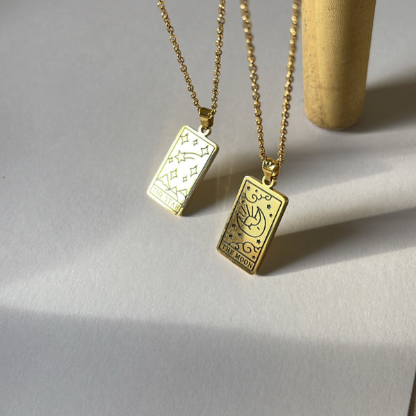 Tarot card  | gold plated necklace