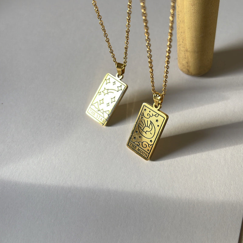Tarot card  | gold plated necklace