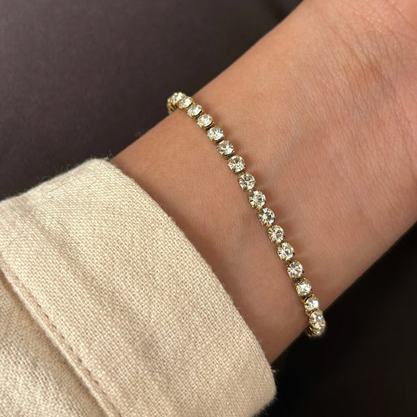 Tennis | 18k gold plated bracelet