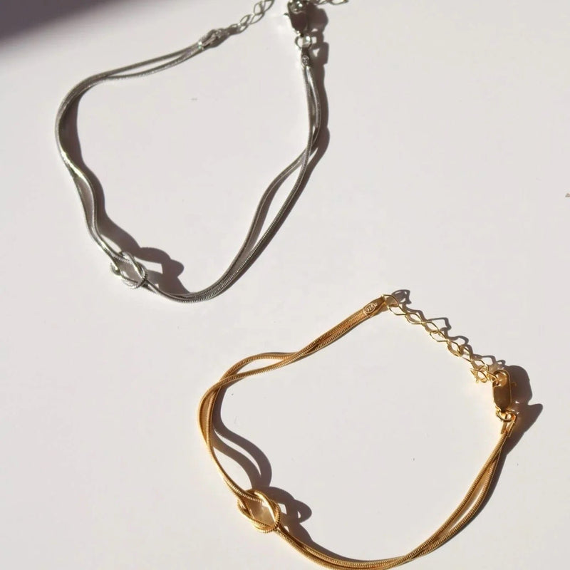 Infinity knot bracelets (2pc)