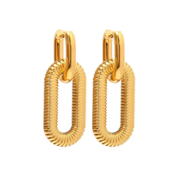Noah | 18k gold plated earrings.