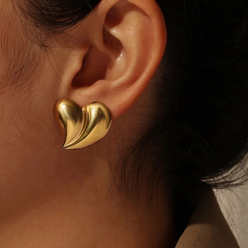 Heart studs