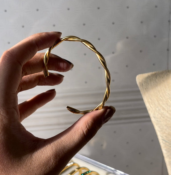 Willow cuff | 18k gold plated