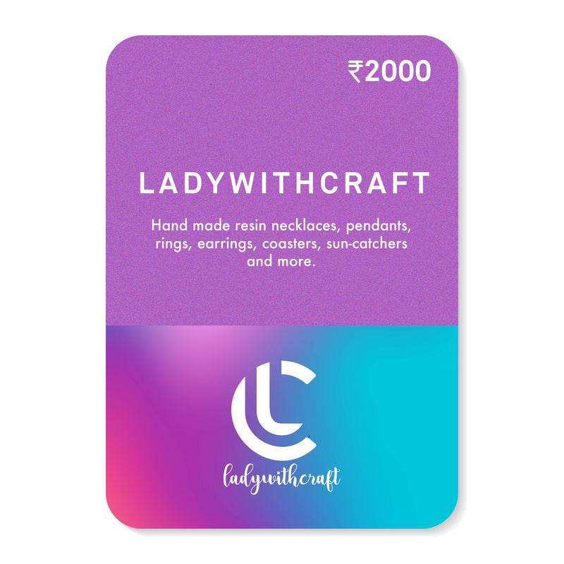 Ladywithcraft's Gift Card