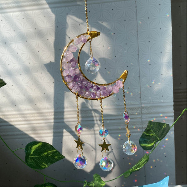 Serene  | Amethyst Sun-catcher moon
