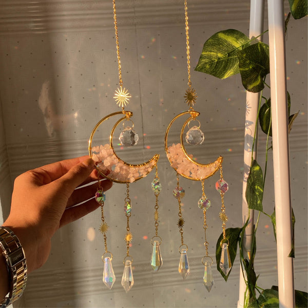Serene  - Rose quartz Suncatcher