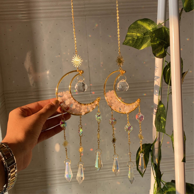 Serene  - Rose quartz Suncatcher