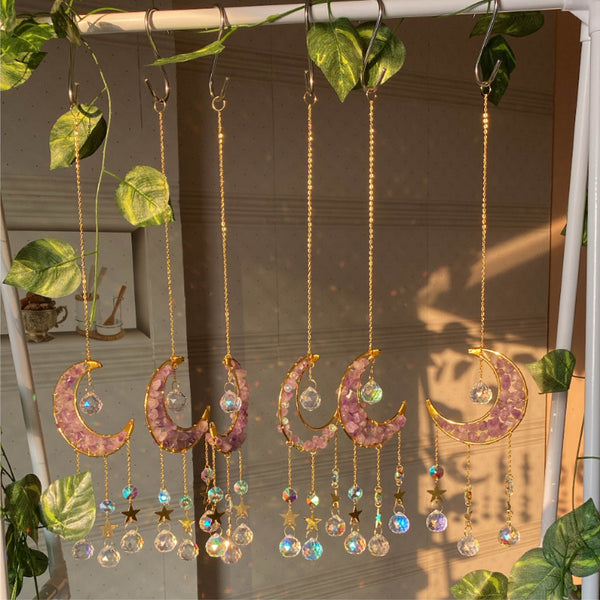 Serene  | Amethyst Sun-catcher moon