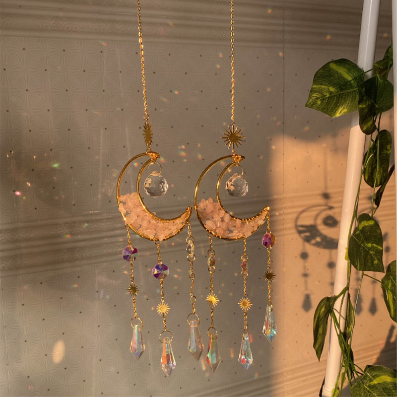 Serene  - Rose quartz Suncatcher