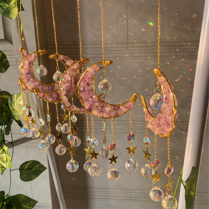 Serene  | Amethyst Sun-catcher moon