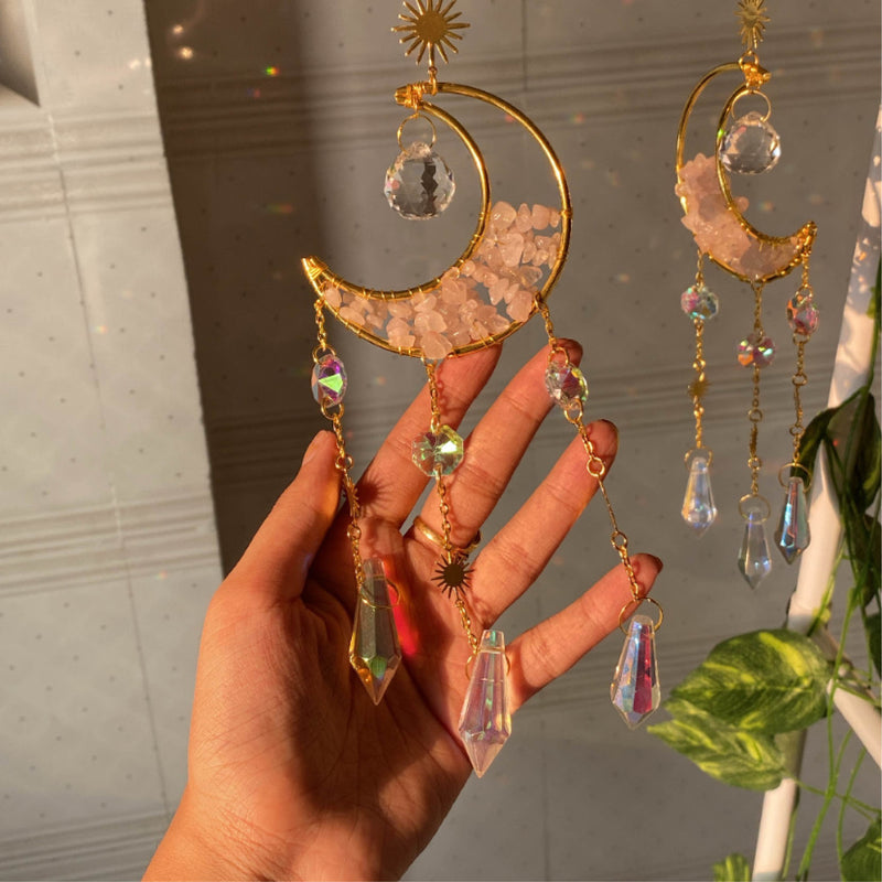 Serene  - Rose quartz Suncatcher
